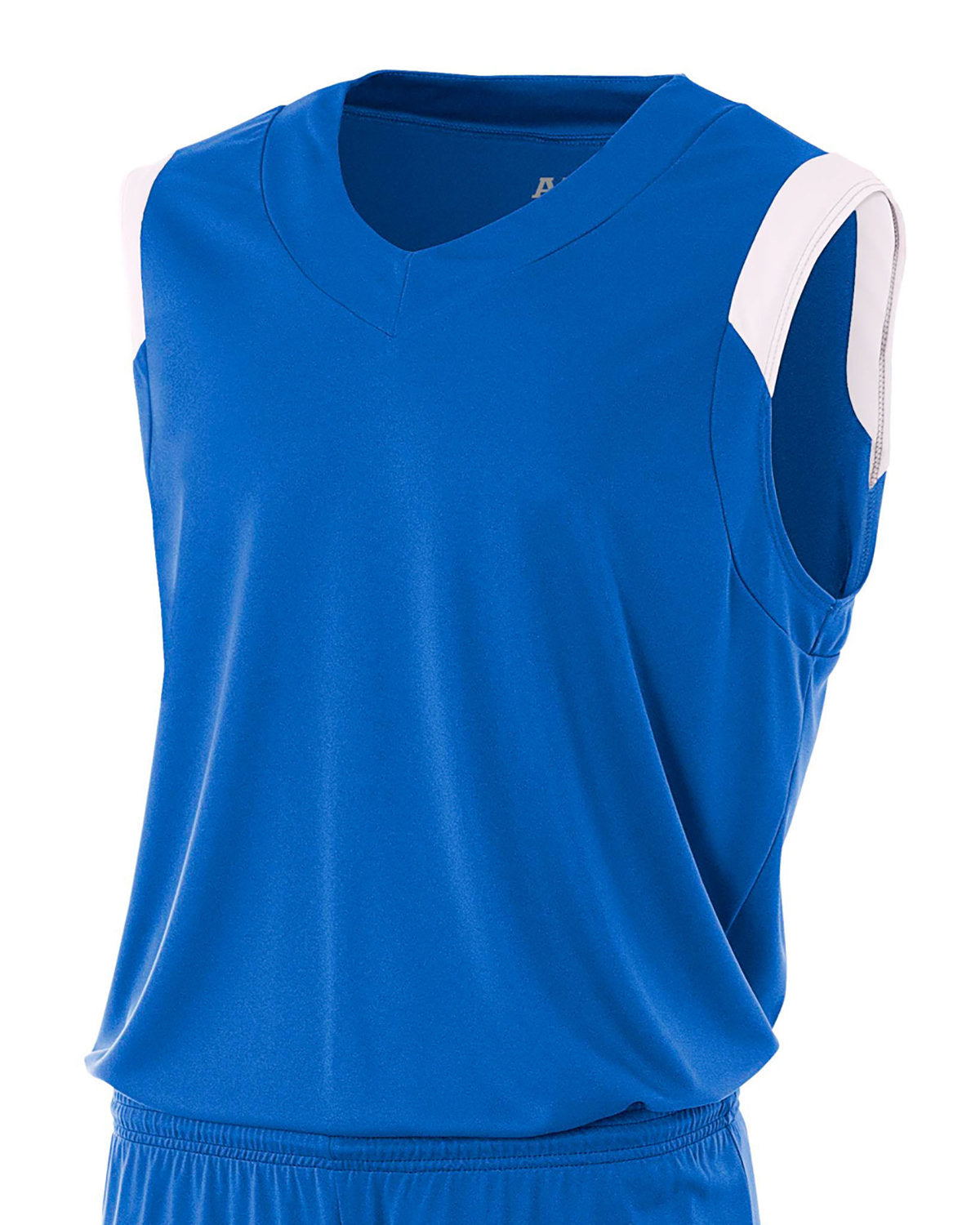 Adult Moisture Management V Neck Muscle Shirt