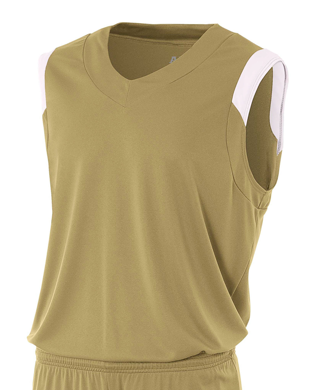 Adult Moisture Management V Neck Muscle Shirt