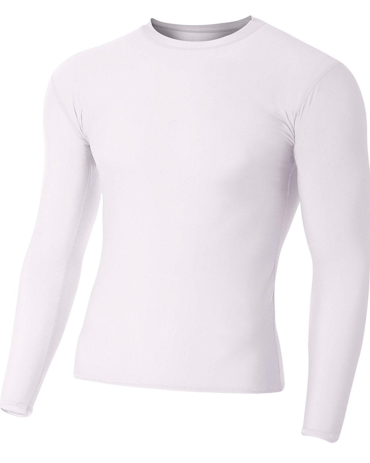 Adult Polyester Spandex Long Sleeve Compression T-Shirt - Apparel Globe