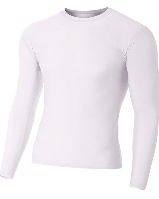 Adult Polyester Spandex Long Sleeve Compression T-Shirt - Apparel Globe