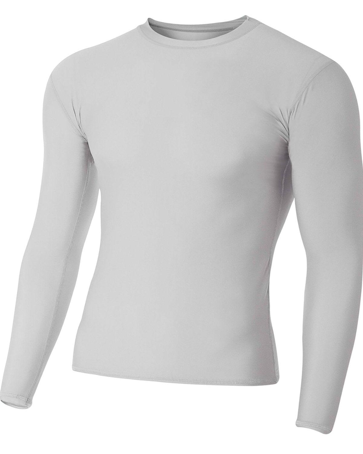 Adult Polyester Spandex Long Sleeve Compression T-Shirt - Apparel Globe