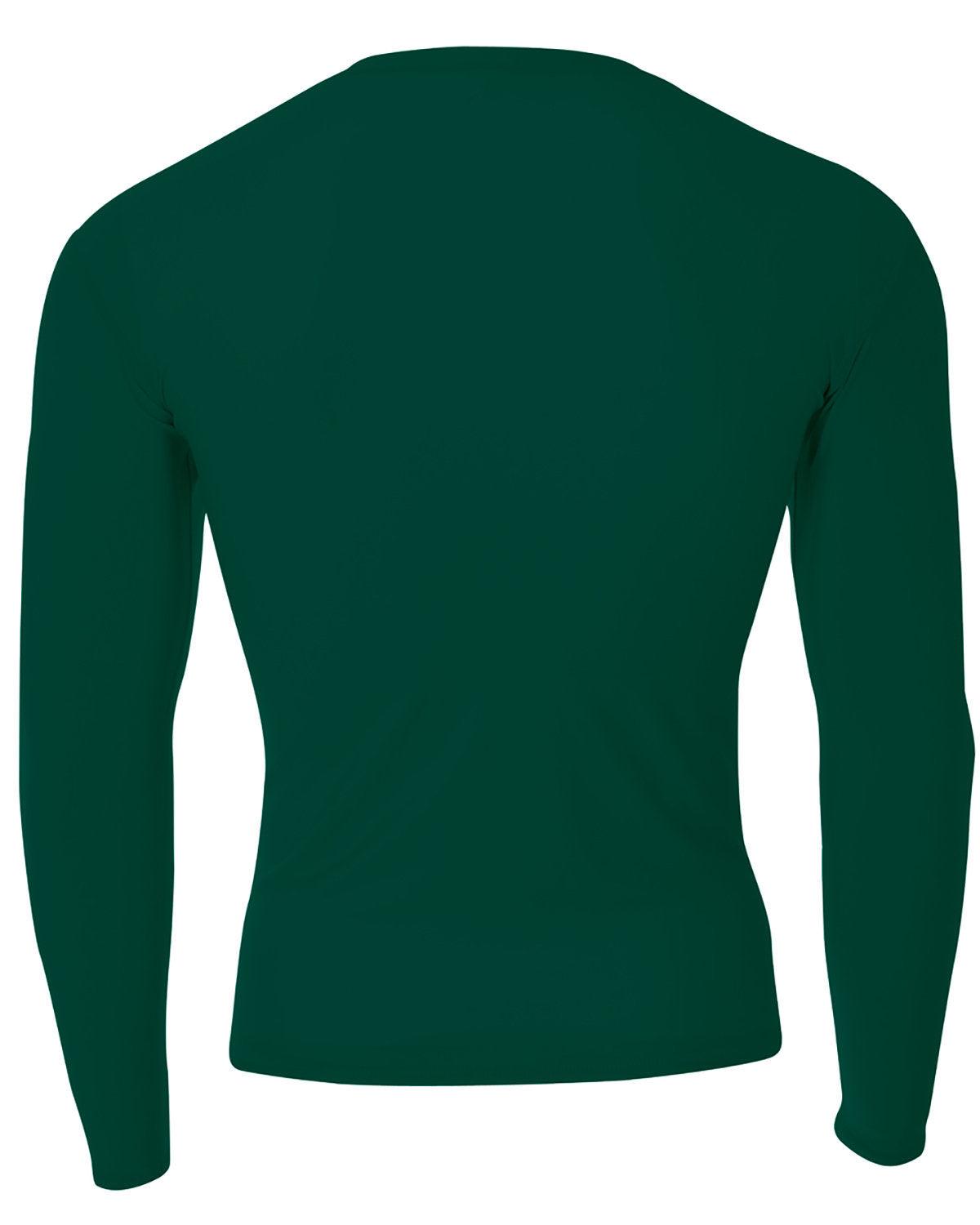 Adult Polyester Spandex Long Sleeve Compression T-Shirt - Apparel Globe