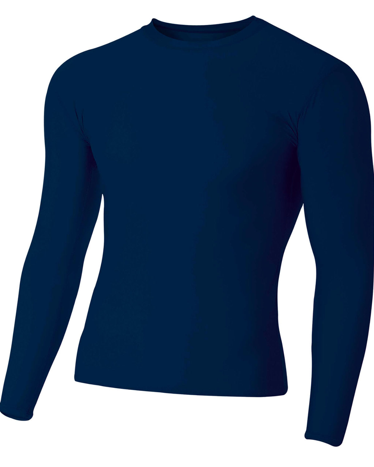 Adult Polyester Spandex Long Sleeve Compression T-Shirt - Apparel Globe