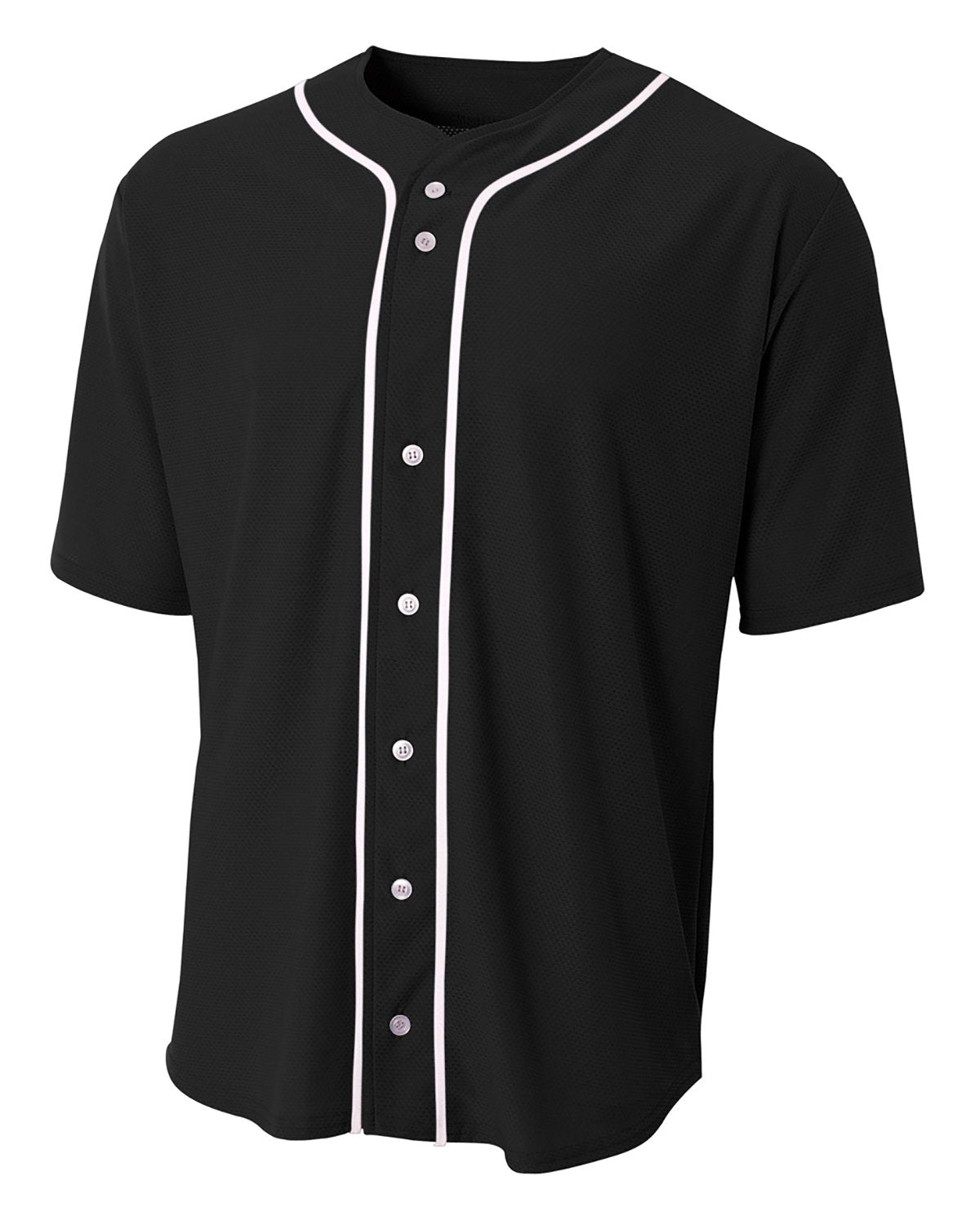 Shorts Sleeve Full Button Baseball Top - Apparel Globe