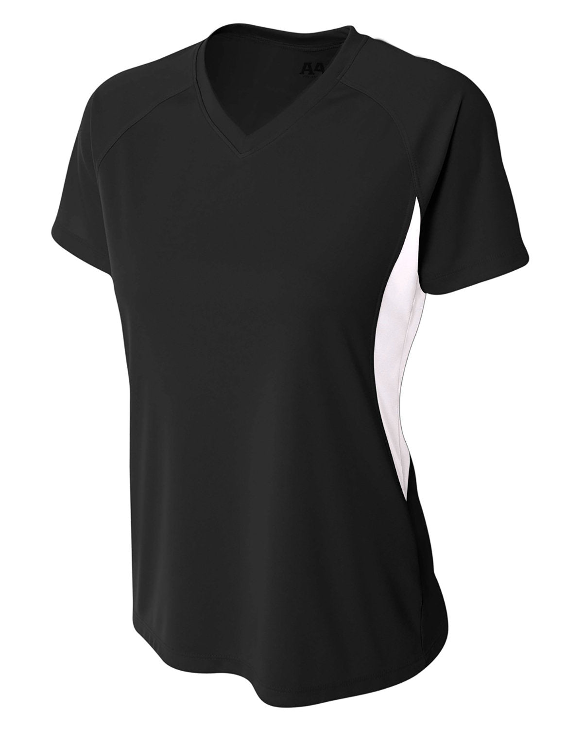 Ladies' Color Block Performance V-Neck T-Shirt