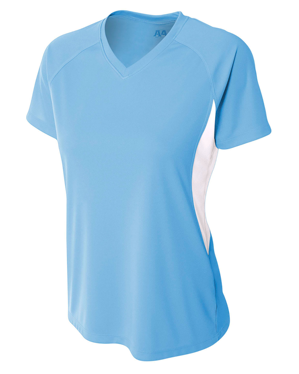 Ladies' Color Block Performance V-Neck T-Shirt