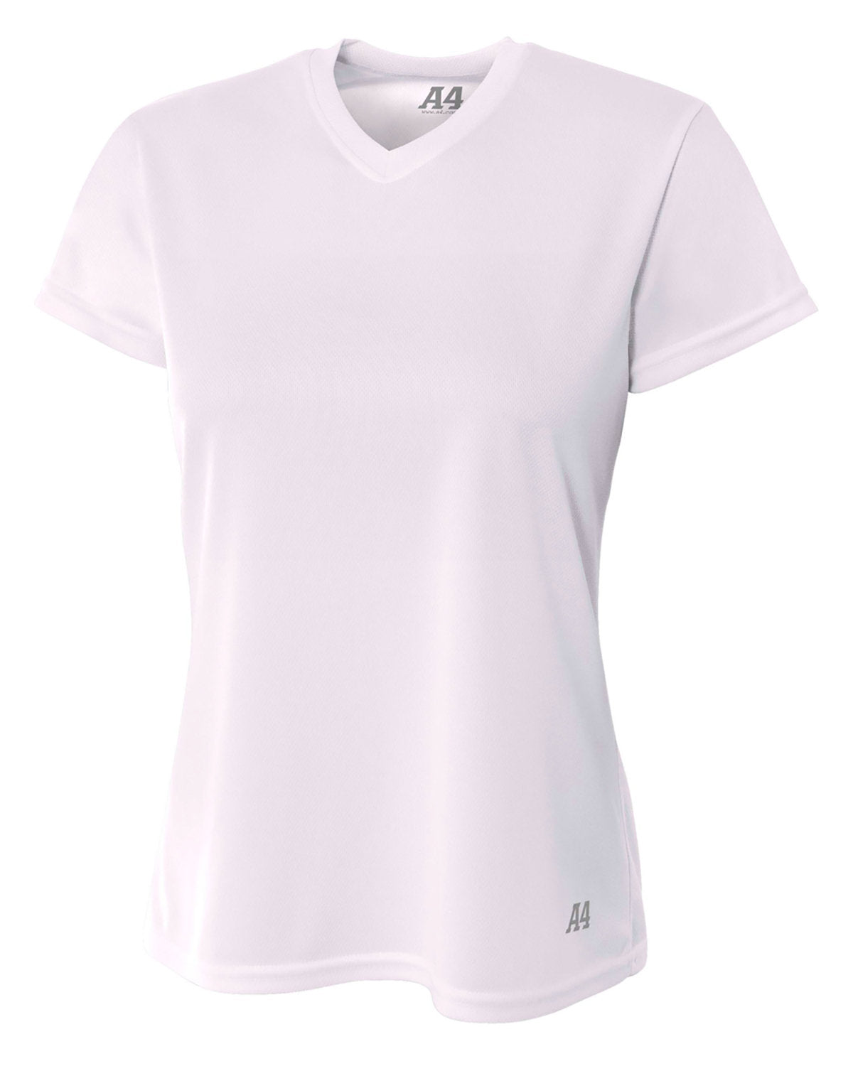 Ladies' Birds-Eye Mesh V-Neck T-Shirt