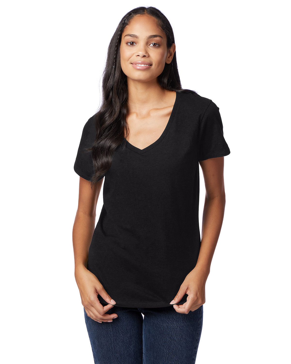 EXPERIENCE-PERFECT-STYLE-AND-COMFORT-WITH-THE-HANES-LADIES-PERFECT-T-V-NECK-T-SHIRT