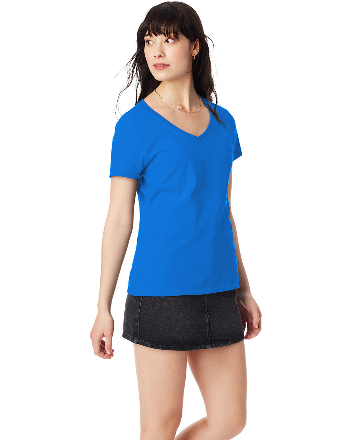 EXPERIENCE-PERFECT-STYLE-AND-COMFORT-WITH-THE-HANES-LADIES-PERFECT-T-V-NECK-T-SHIRT